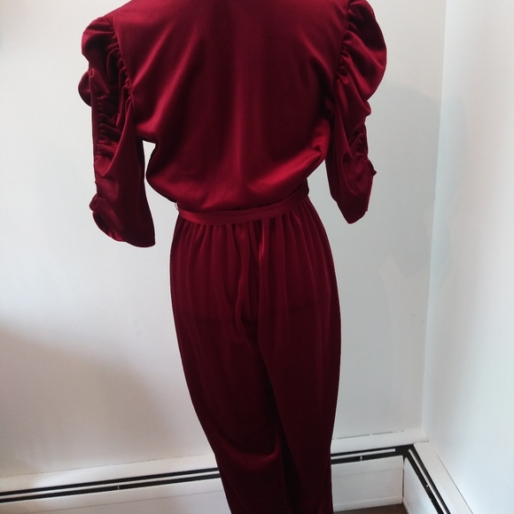 1980's velvet jumpsuit - Picture 7 of 7